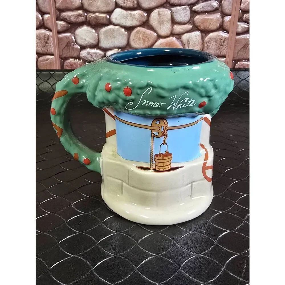 Disney Parks Snow White Wishing Well Mug Cup The Kindest One of All Sculpted 3-D